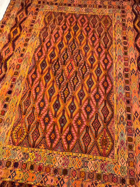 Kilim. Geometric Pattern.
