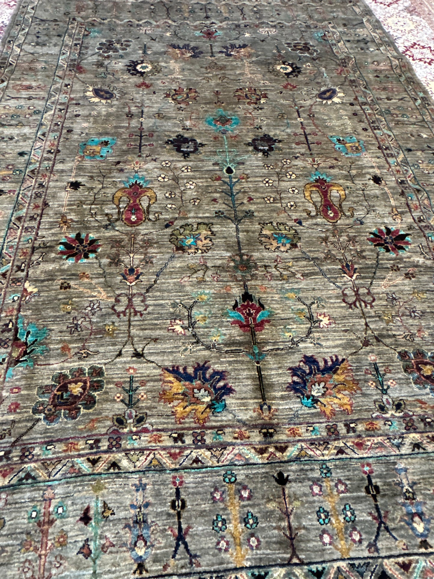 Wool Rug. Garden Bloom.