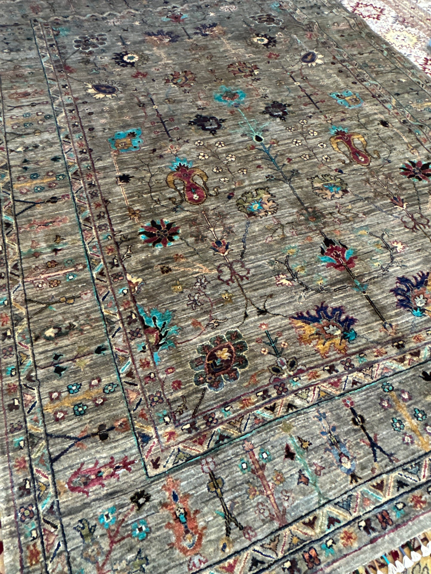 Wool Rug. Garden Bloom.