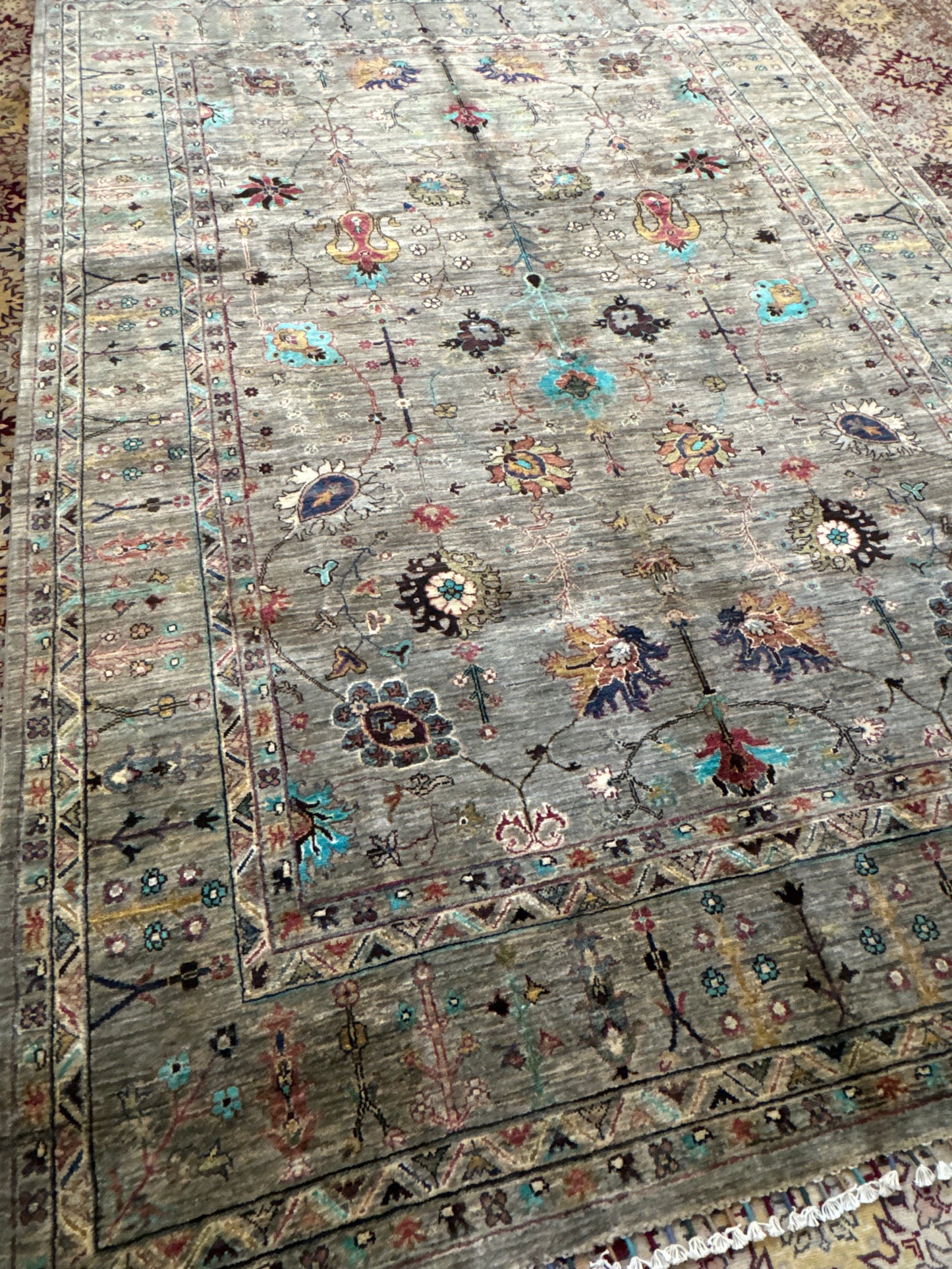 Wool Rug. Garden Bloom.