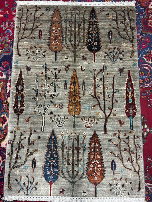 Wool Rug. Whispering Trees.