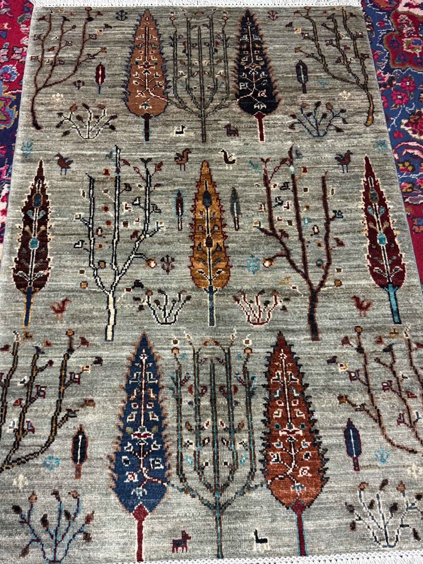 Wool Rug. Whispering Trees.