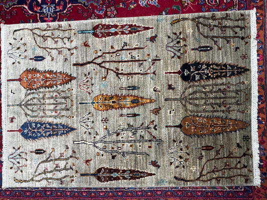 Wool Rug. Whispering Trees.