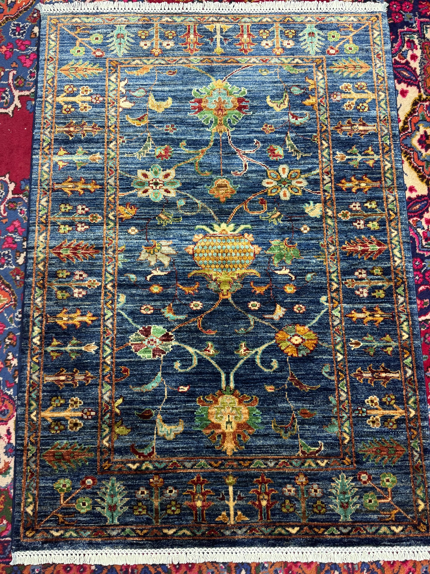 Wool Rug. Garden Bloom.