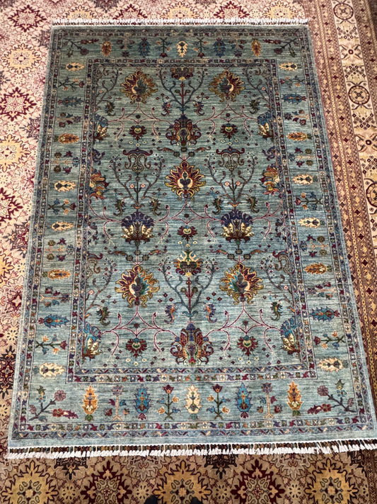 Wool Rug. Garden Bloom.