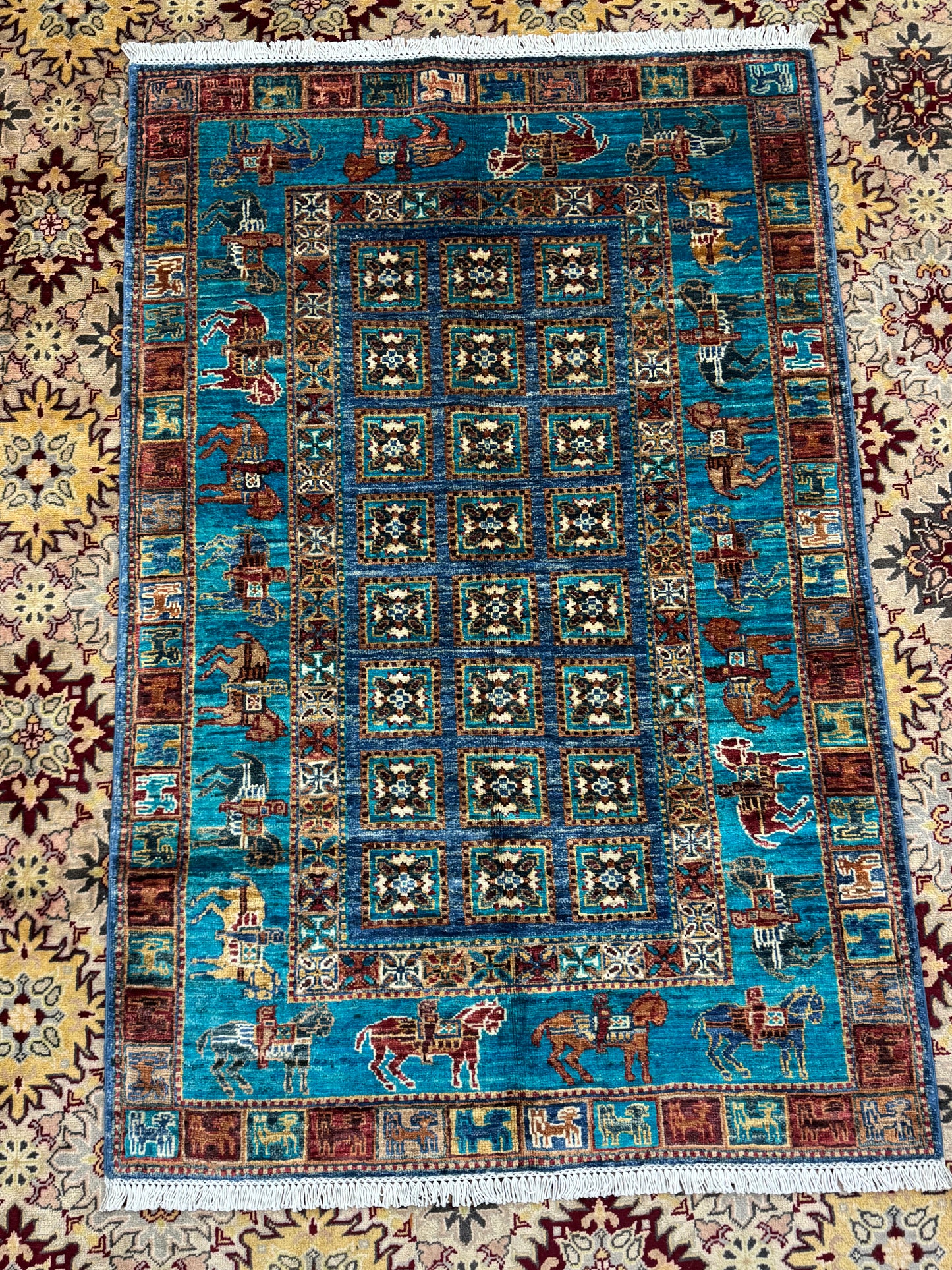 Wool Rug. Pazyryk.