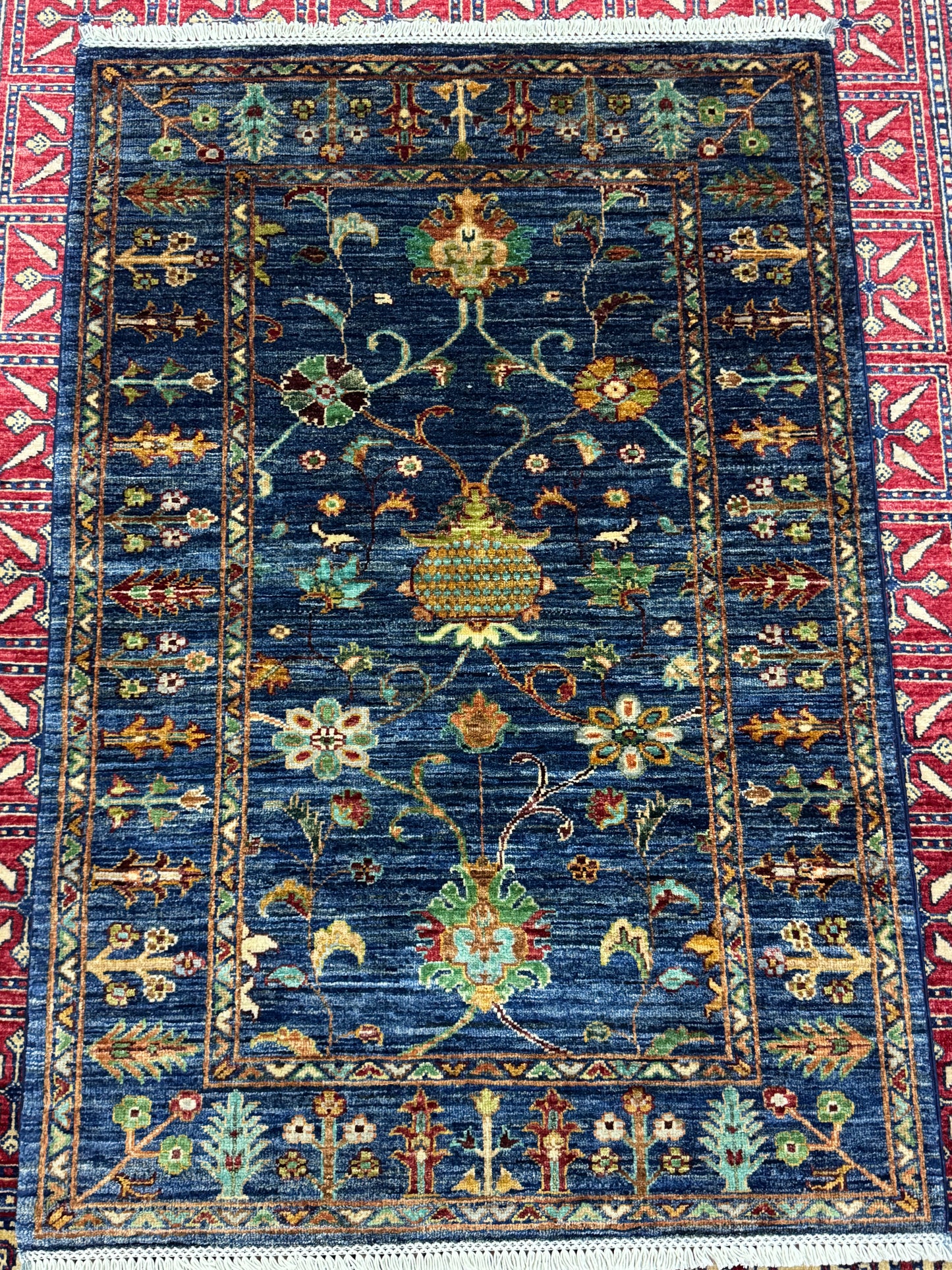 Wool Rug. Garden Bloom.