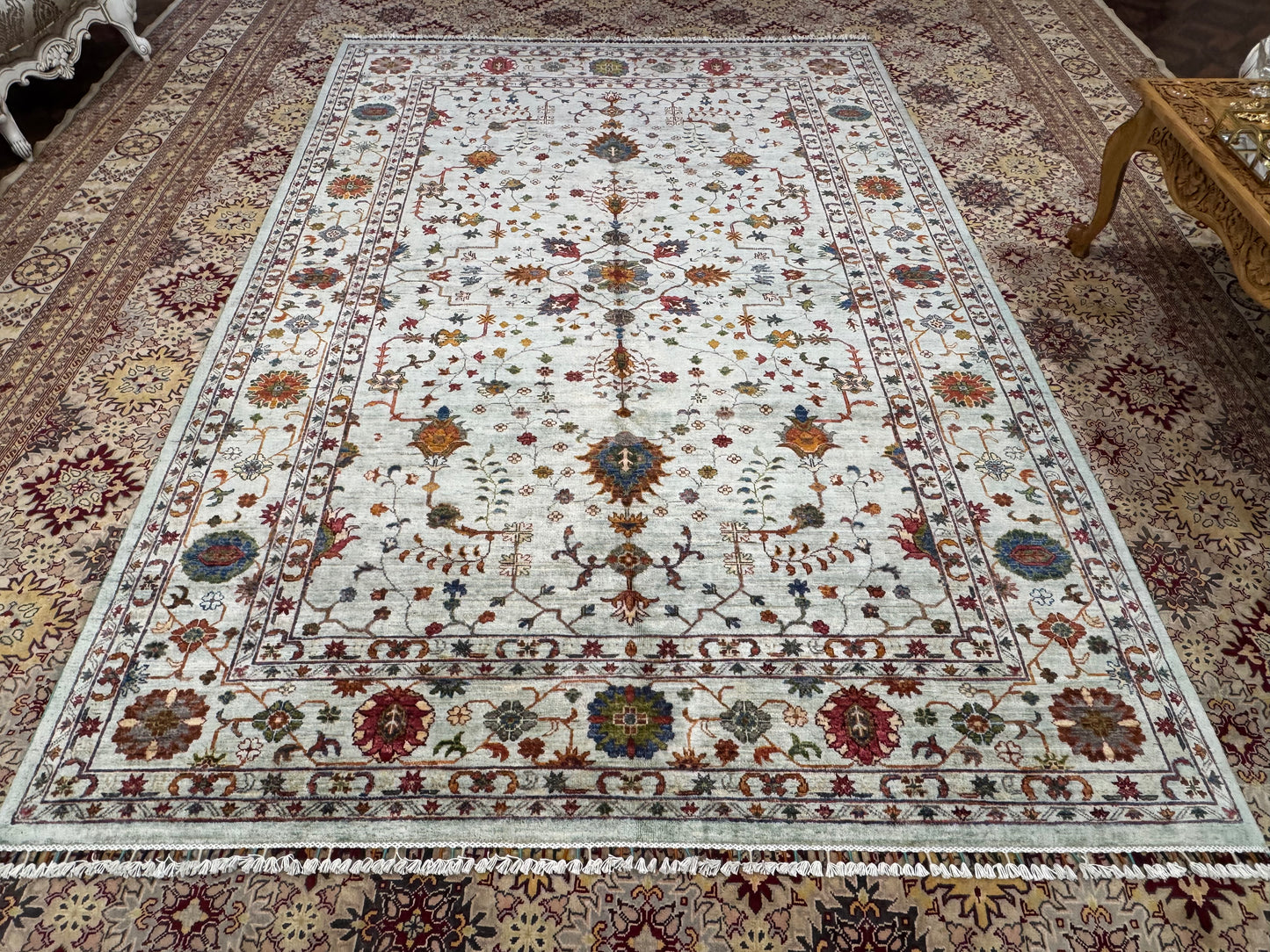 Wool Rug. Garden Bloom.