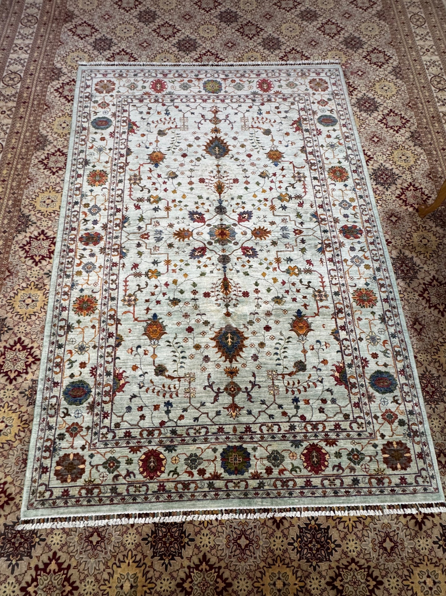 Wool Rug. Garden Bloom.