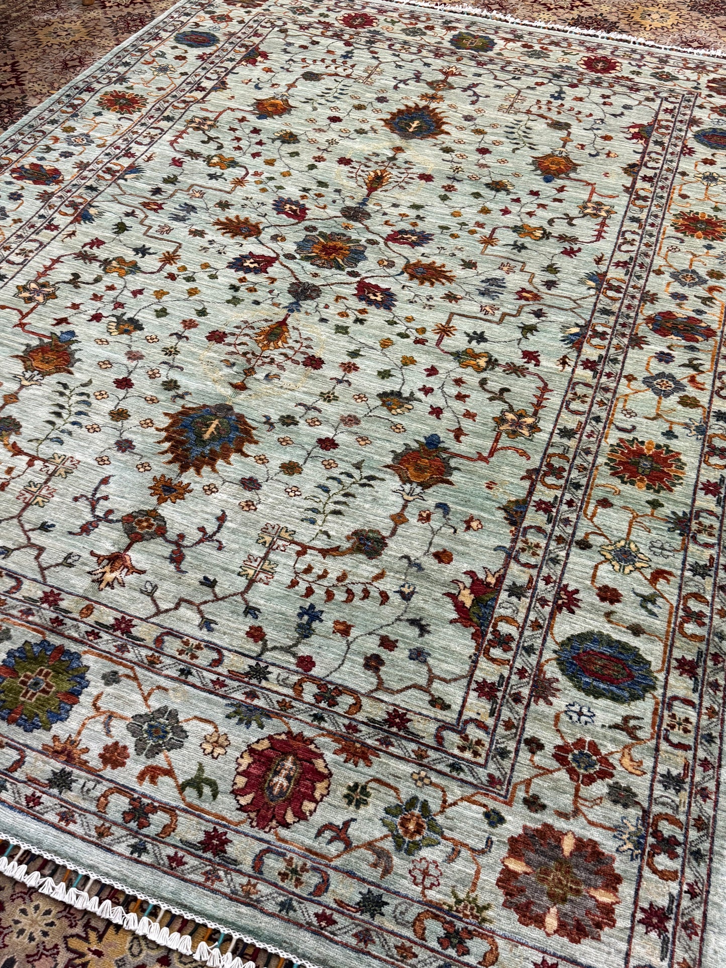 Wool Rug. Garden Bloom.