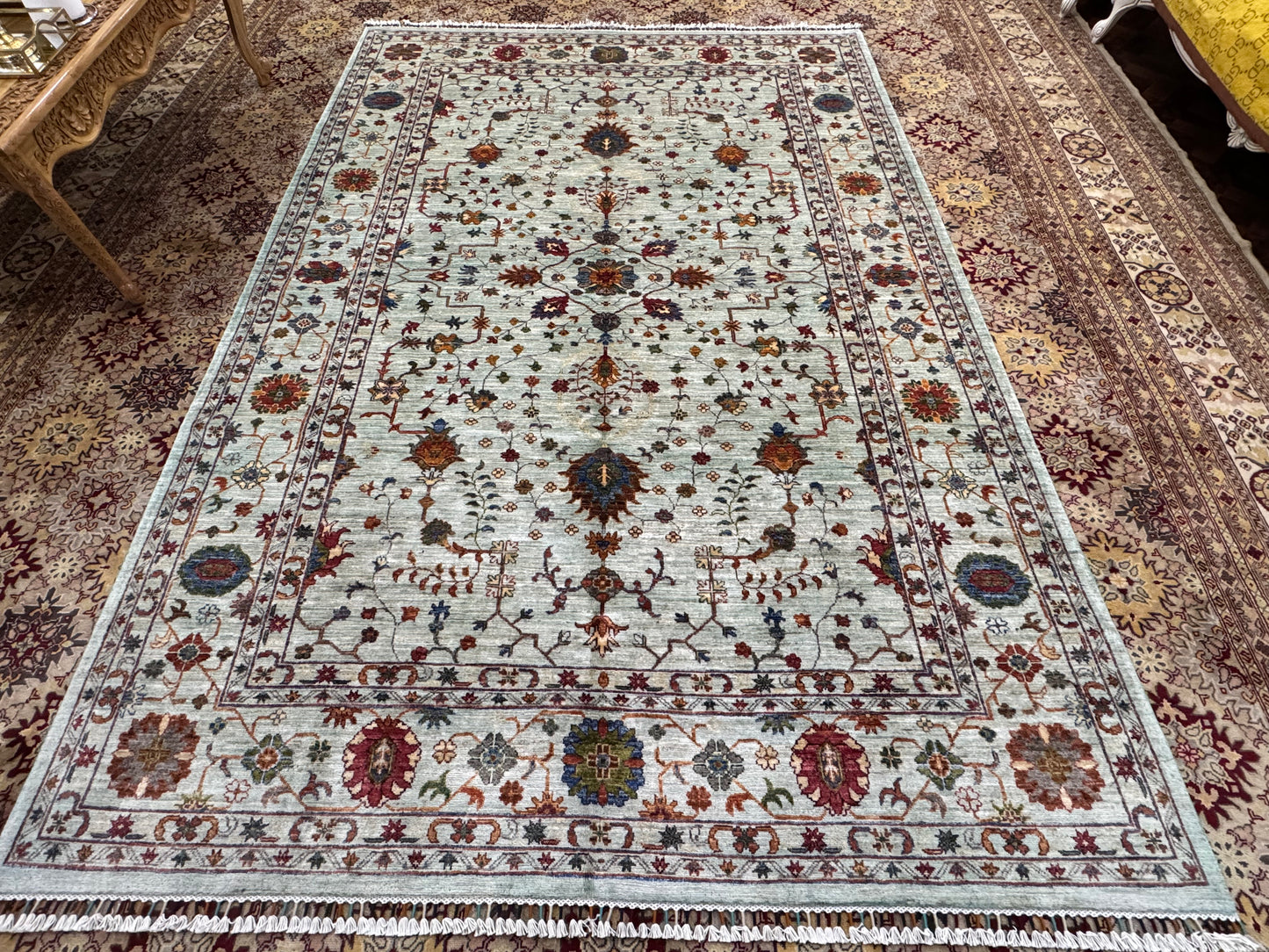 Wool Rug. Garden Bloom.