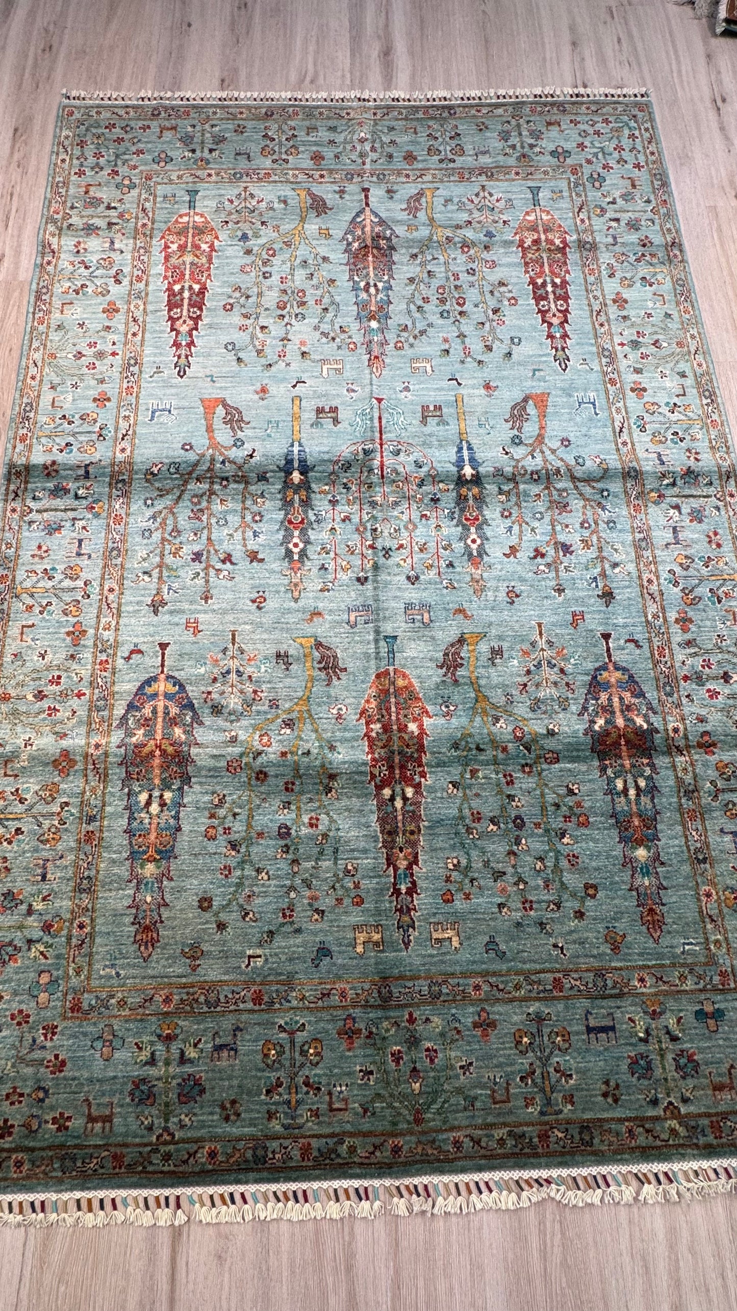 Wool Rug. Whispering Trees.