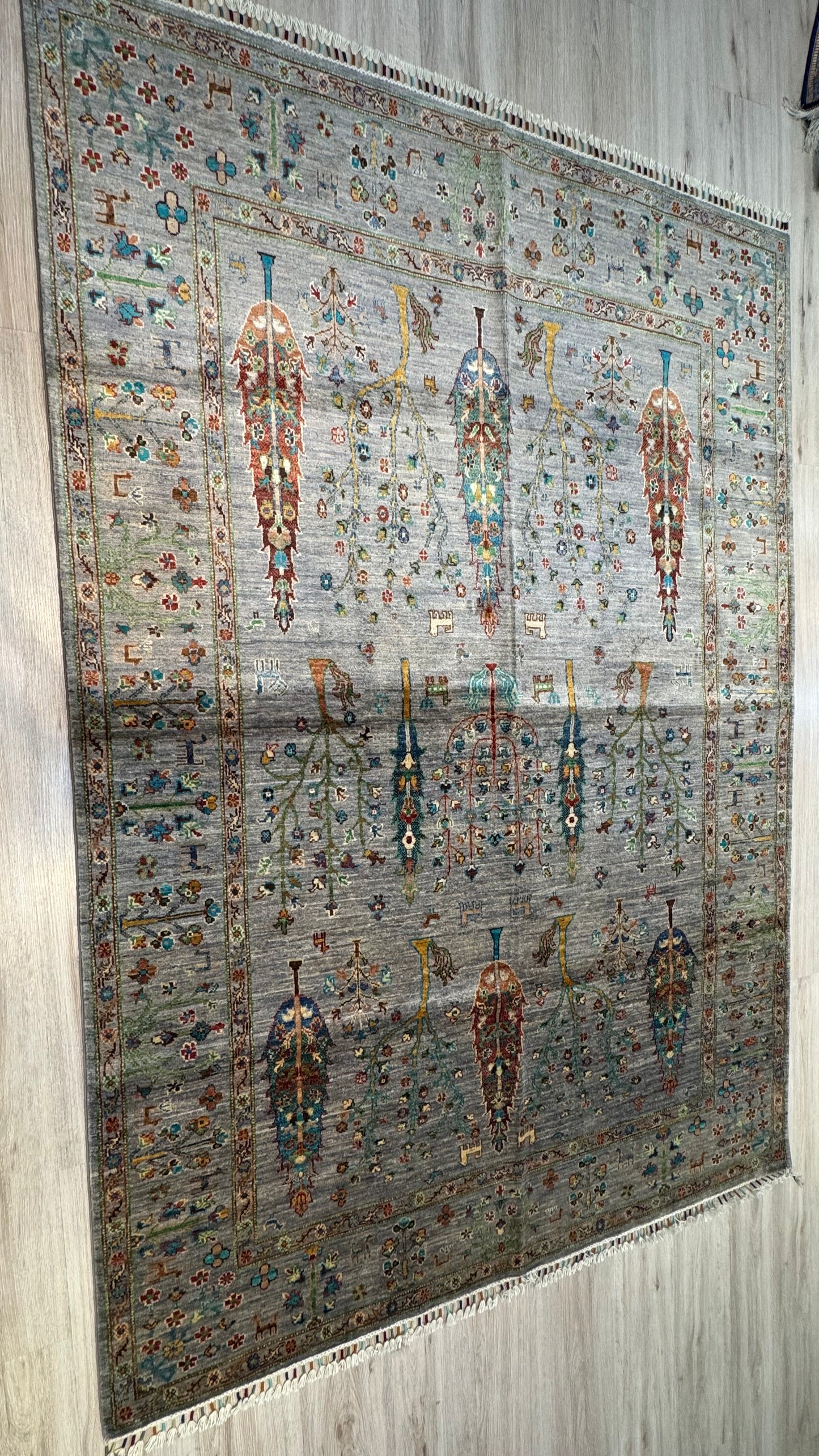 Wool Rug. Whispering Trees.