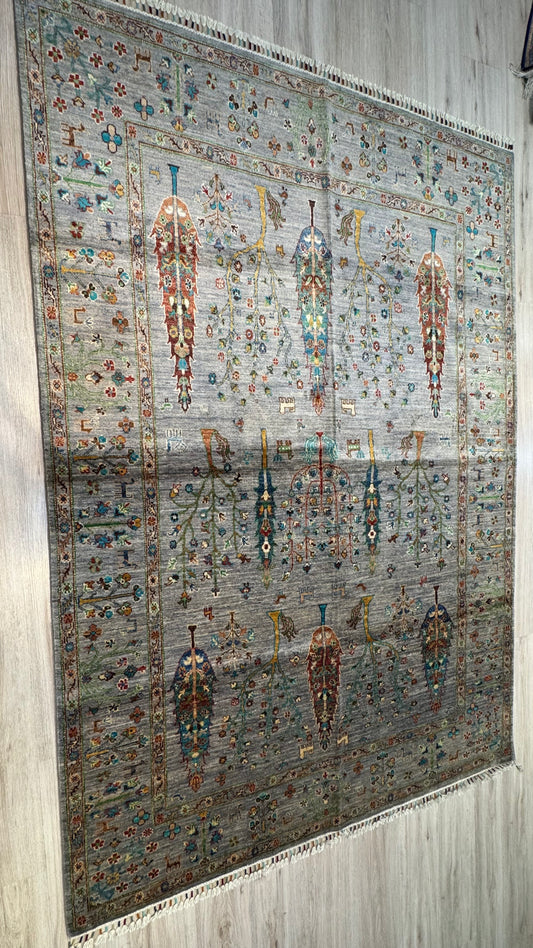 Wool Rug. Whispering Trees.