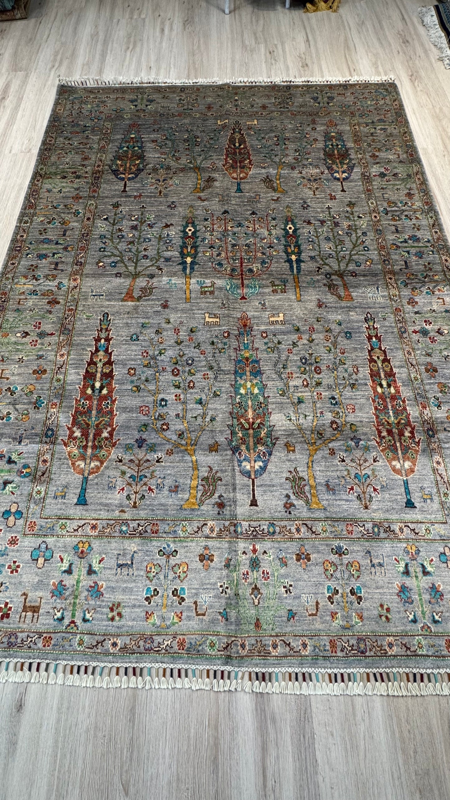 Wool Rug. Whispering Trees.