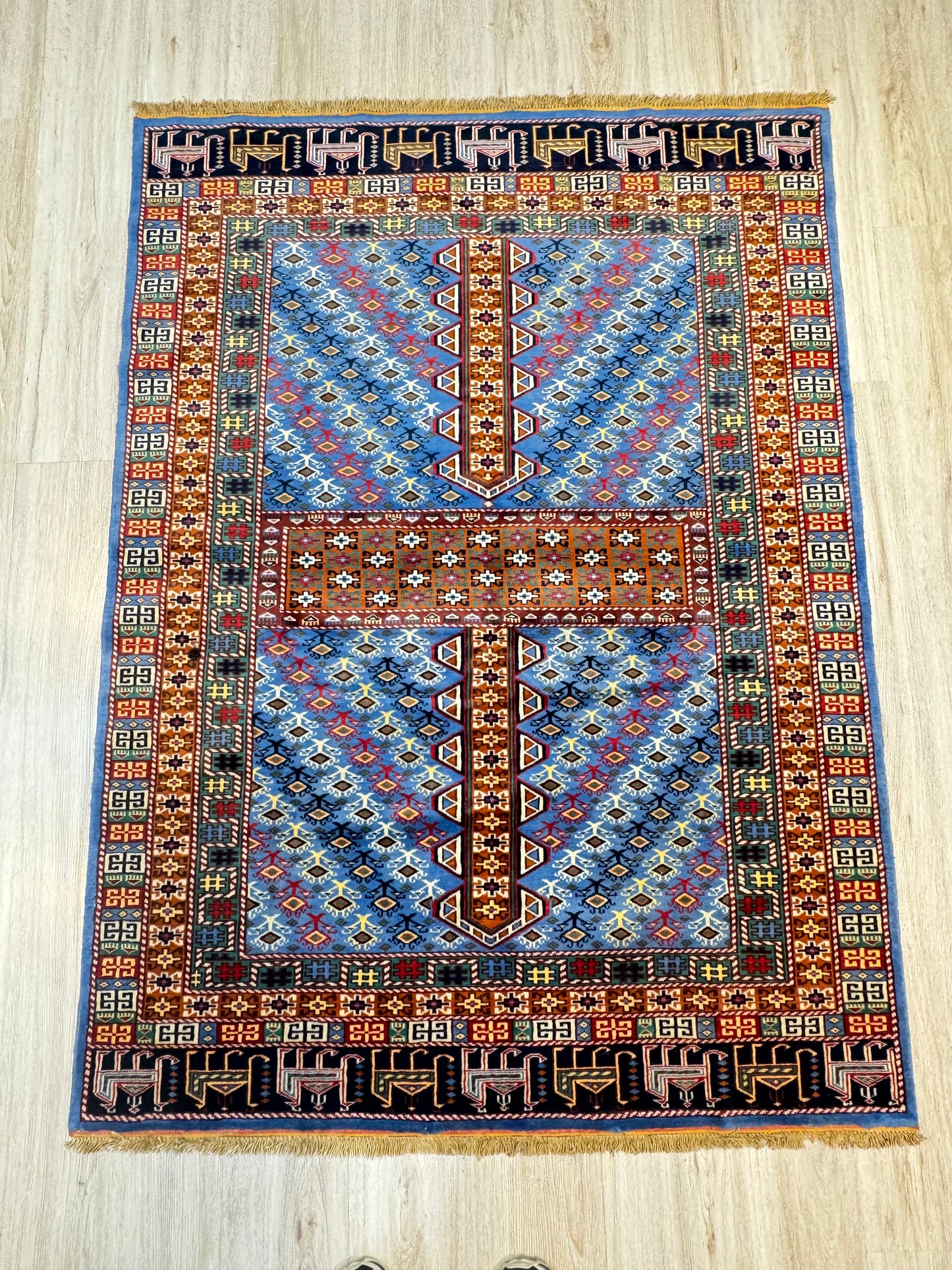 Wool Rug. Veil of the Yurt.