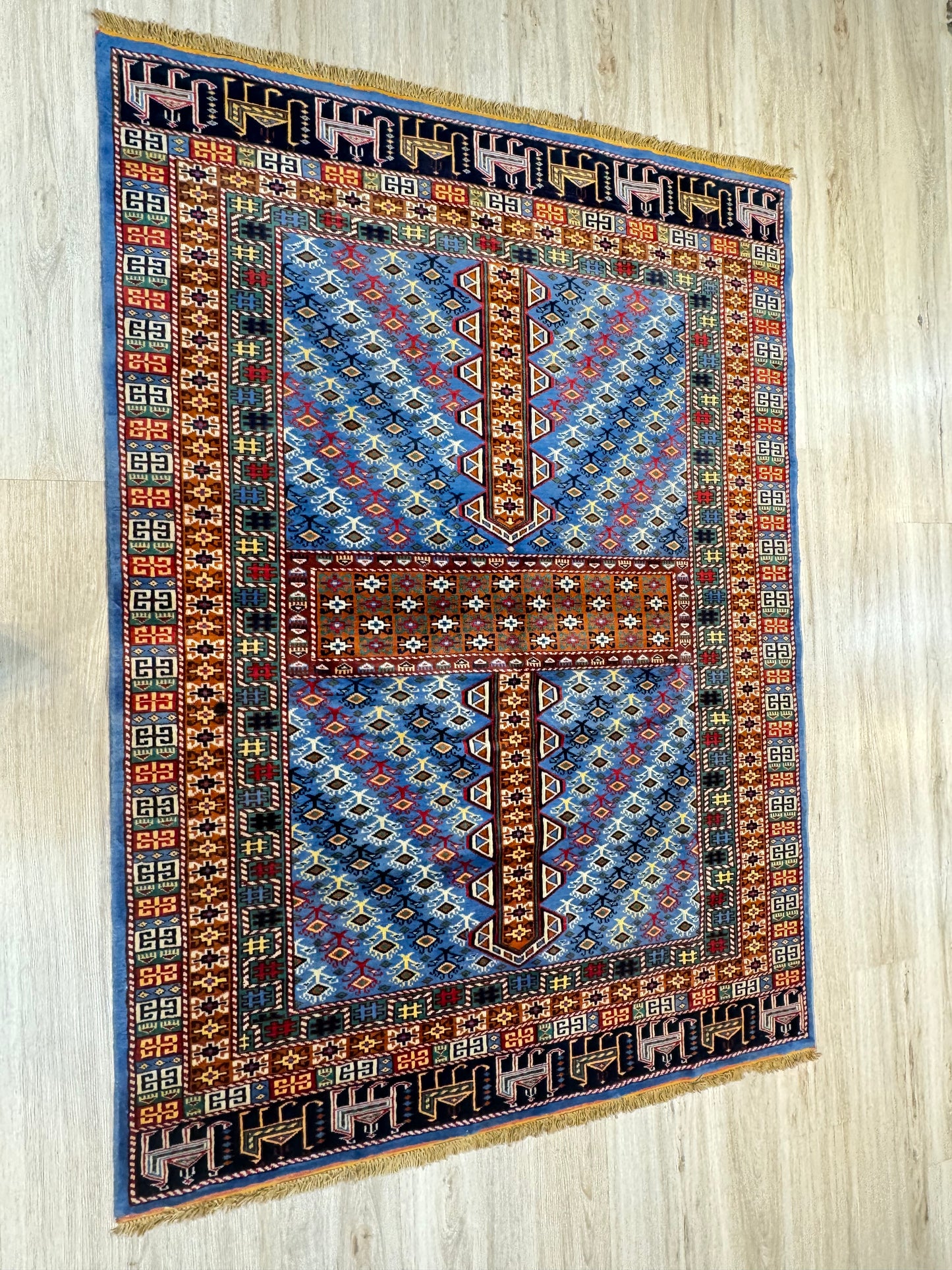 Wool Rug. Veil of the Yurt.