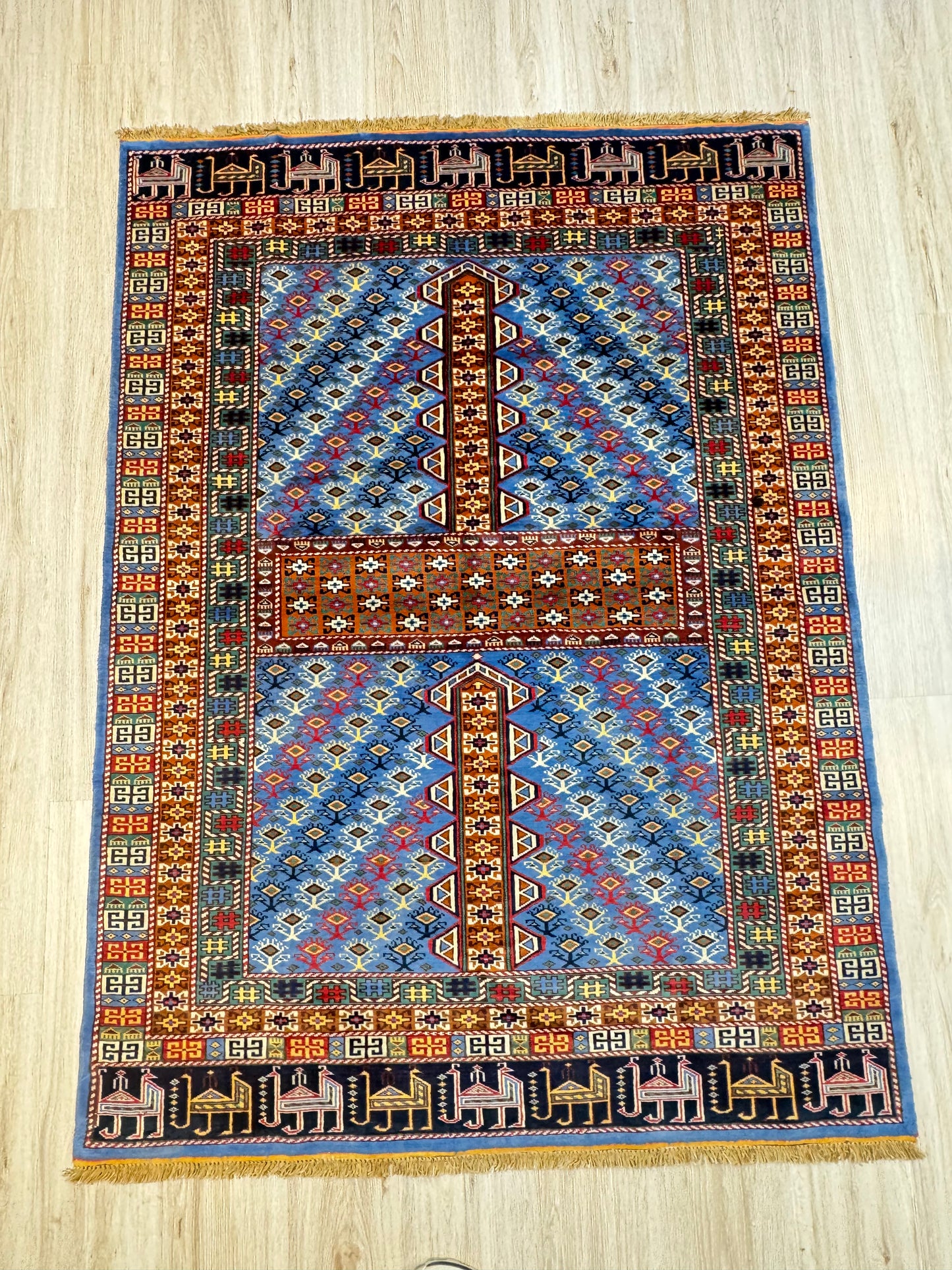 Wool Rug. Veil of the Yurt.