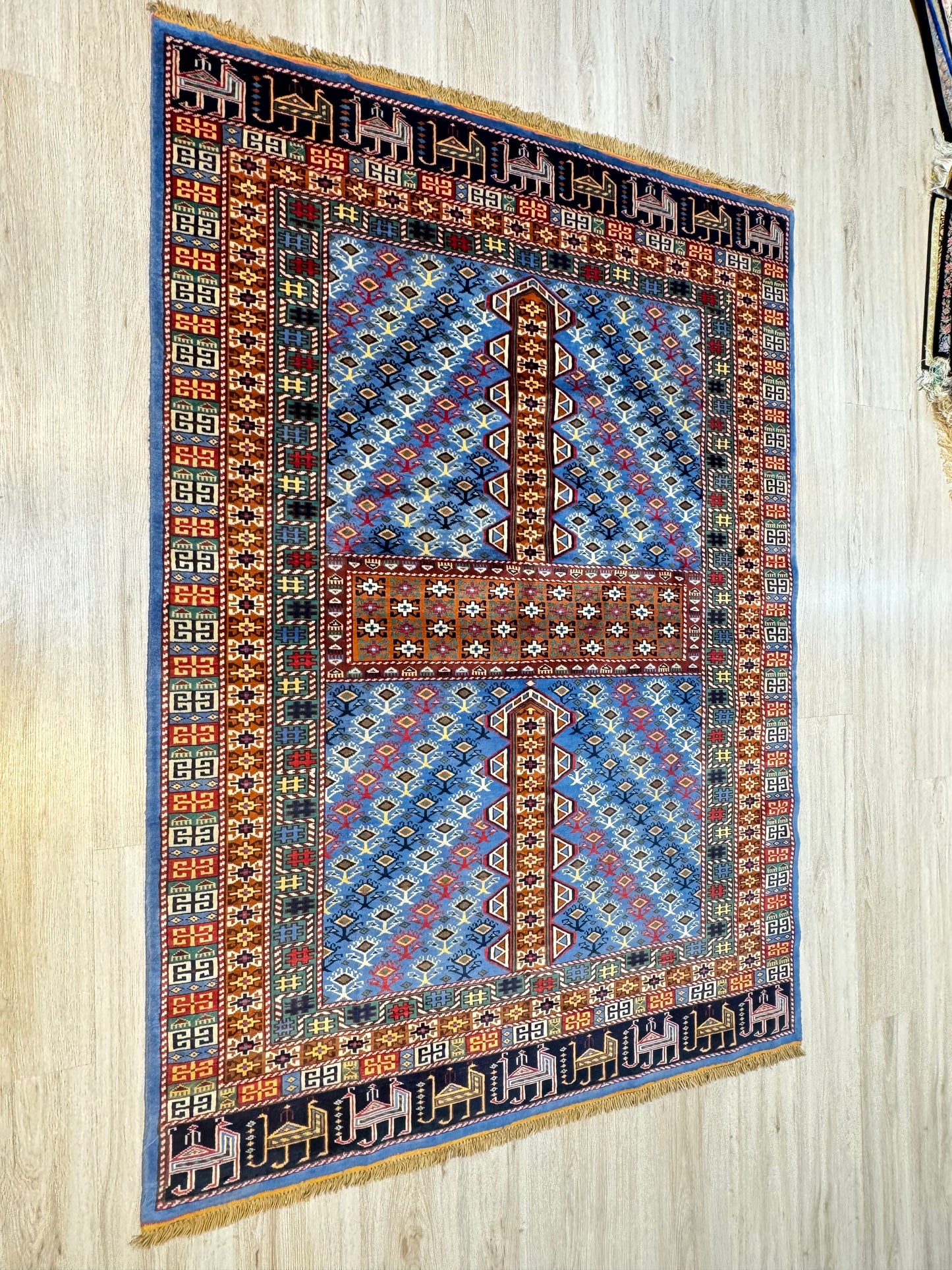 Wool Rug. Veil of the Yurt.