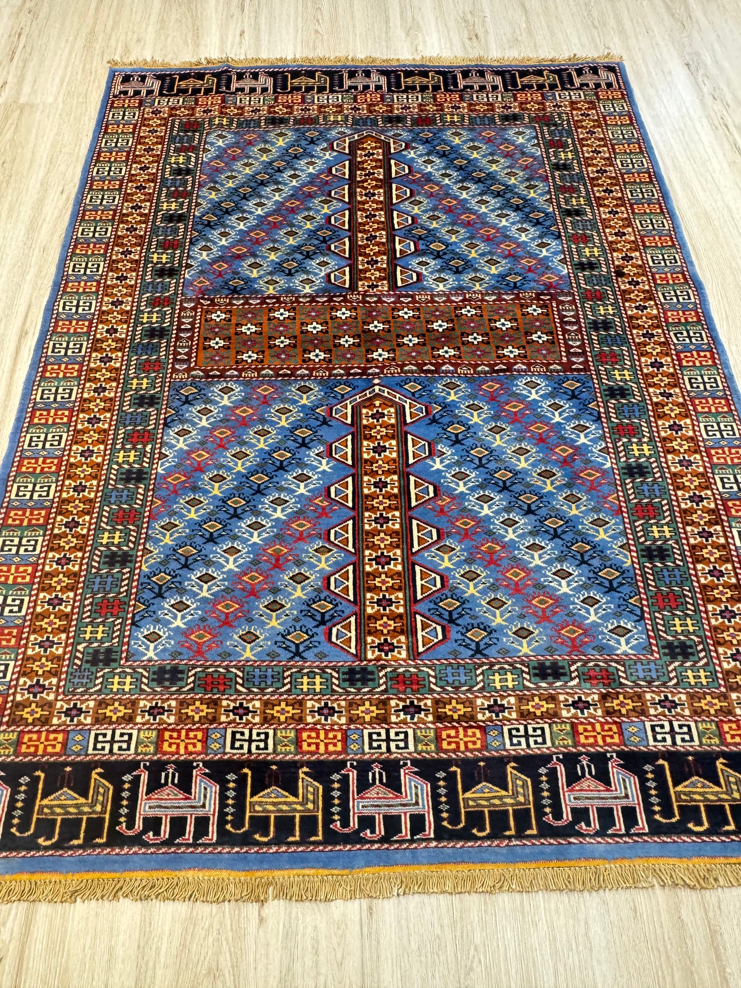 Wool Rug. Veil of the Yurt.