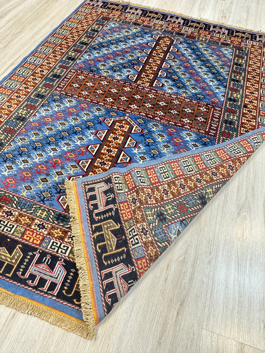 Wool Rug. Veil of the Yurt.