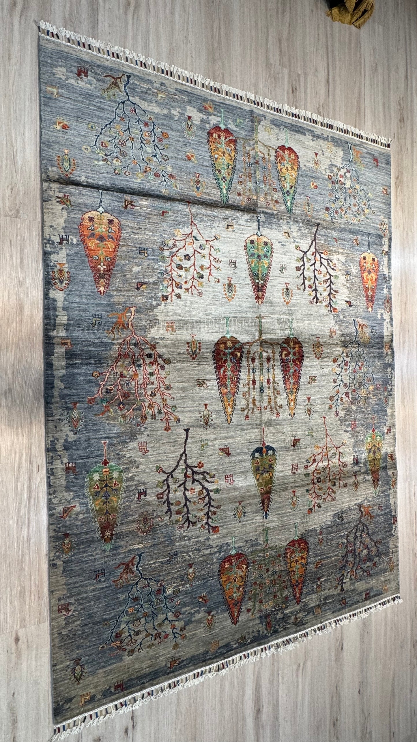 Wool Rug. Garden of a Thousand Nights.