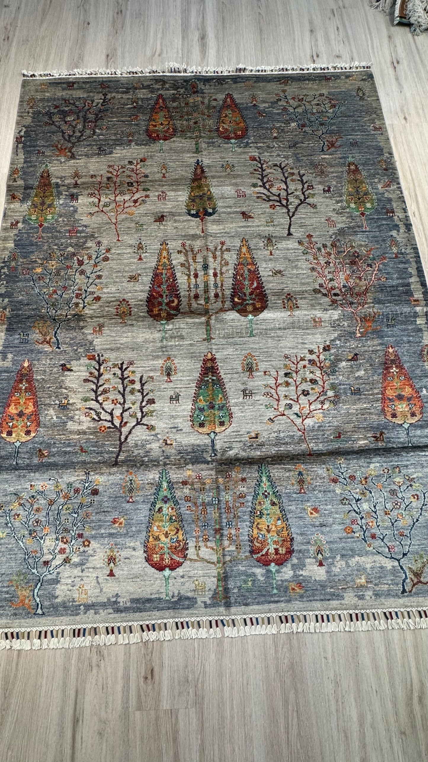 Wool Rug. Garden of a Thousand Nights.