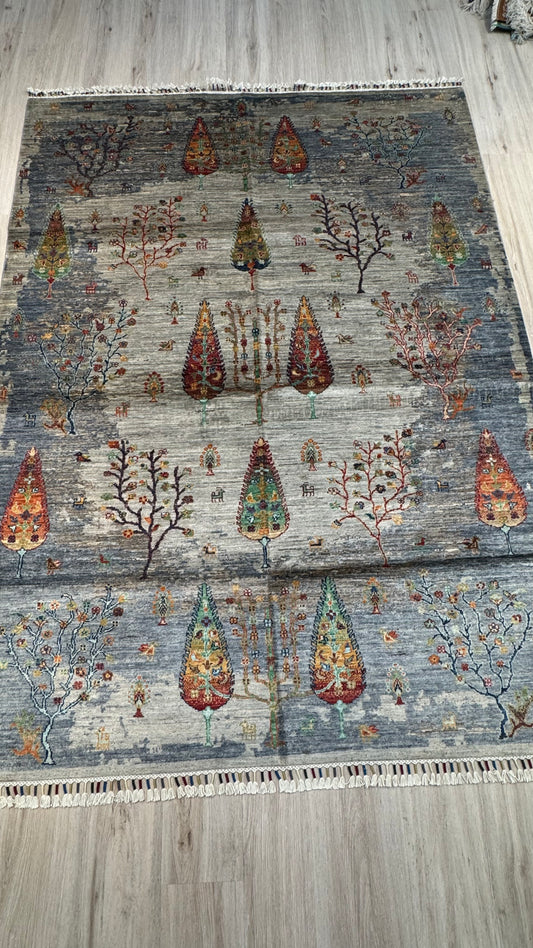 Wool Rug. Garden of a Thousand Nights.