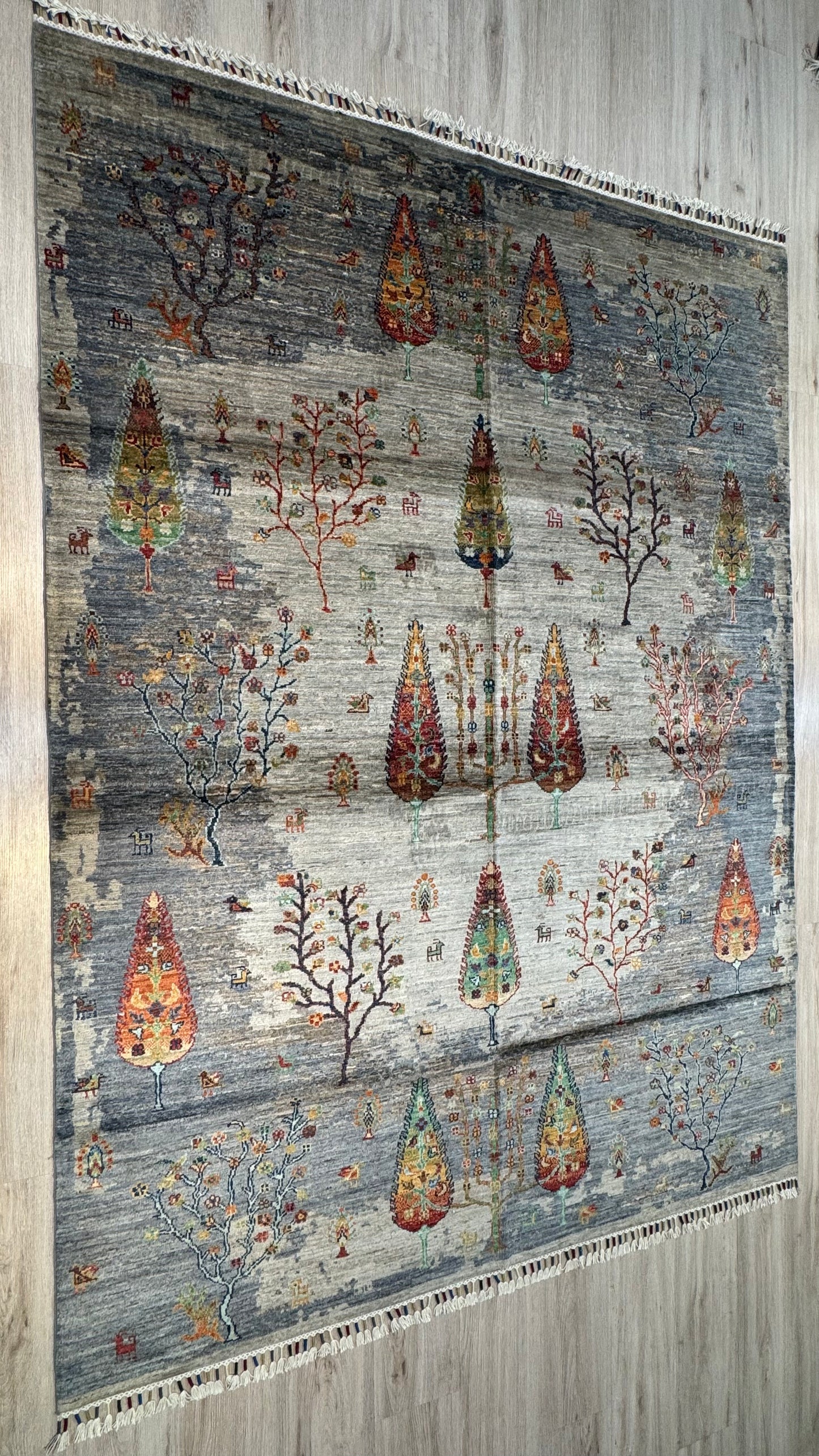 Wool Rug. Garden of a Thousand Nights.