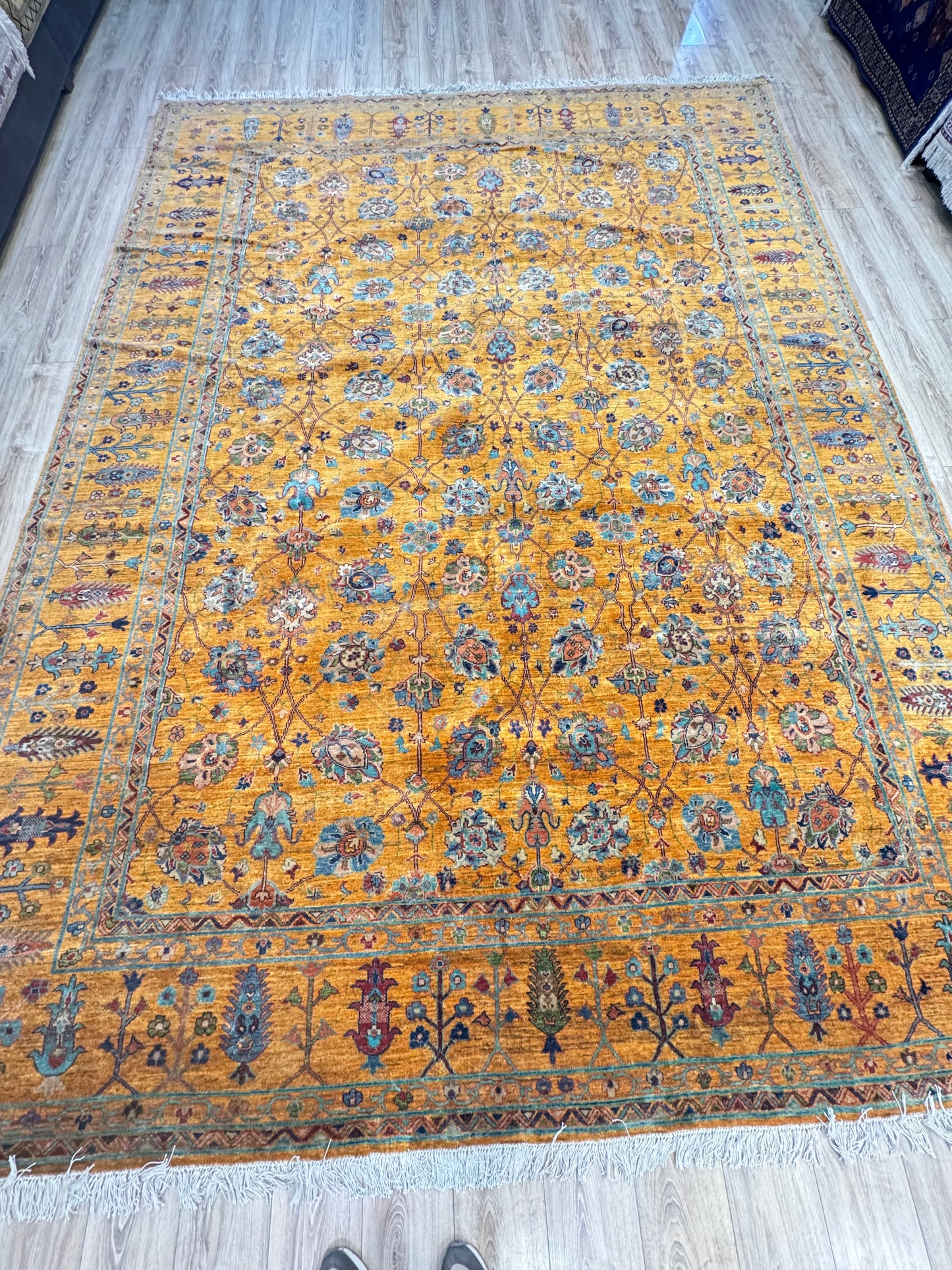 Wool Rug. Amber Garden.