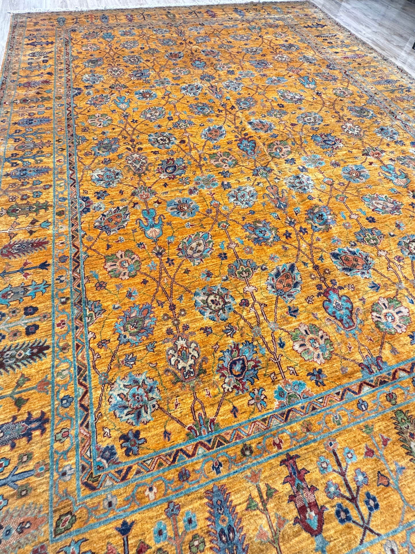 Wool Rug. Amber Garden.