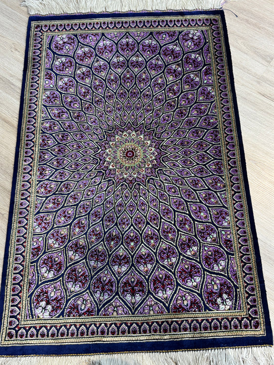 Silk Rug. Celestial Dome.