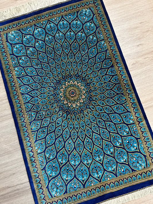 Silk Rug. Celestial Dome.