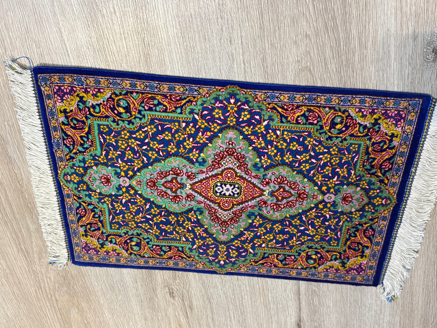 Silk Rug. Imperial Persian.