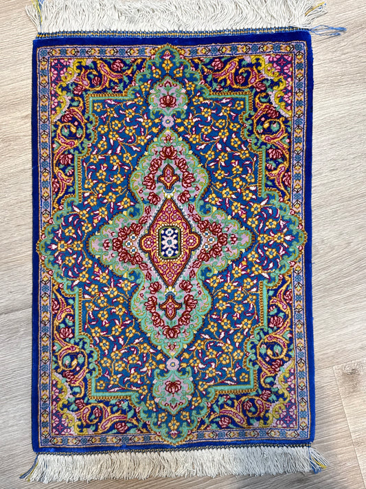 Silk Rug. Imperial Persian.