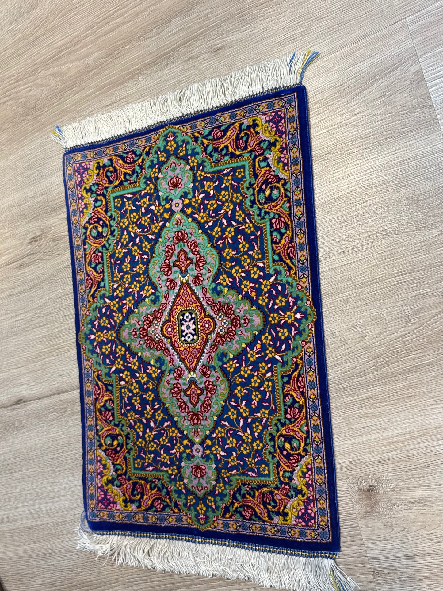 Silk Rug. Imperial Persian.