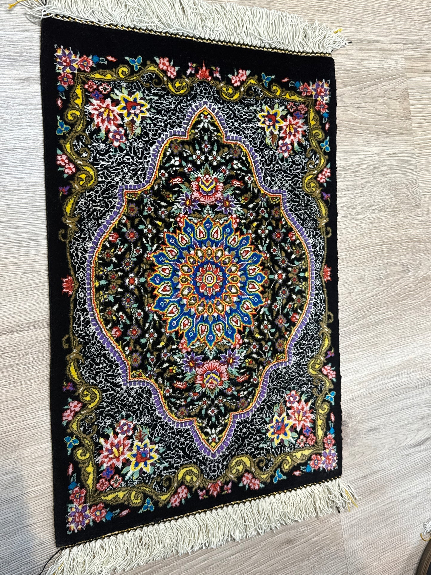 Silk Rug. Garden Bloom.