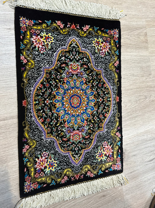 Silk Rug. Garden Bloom.