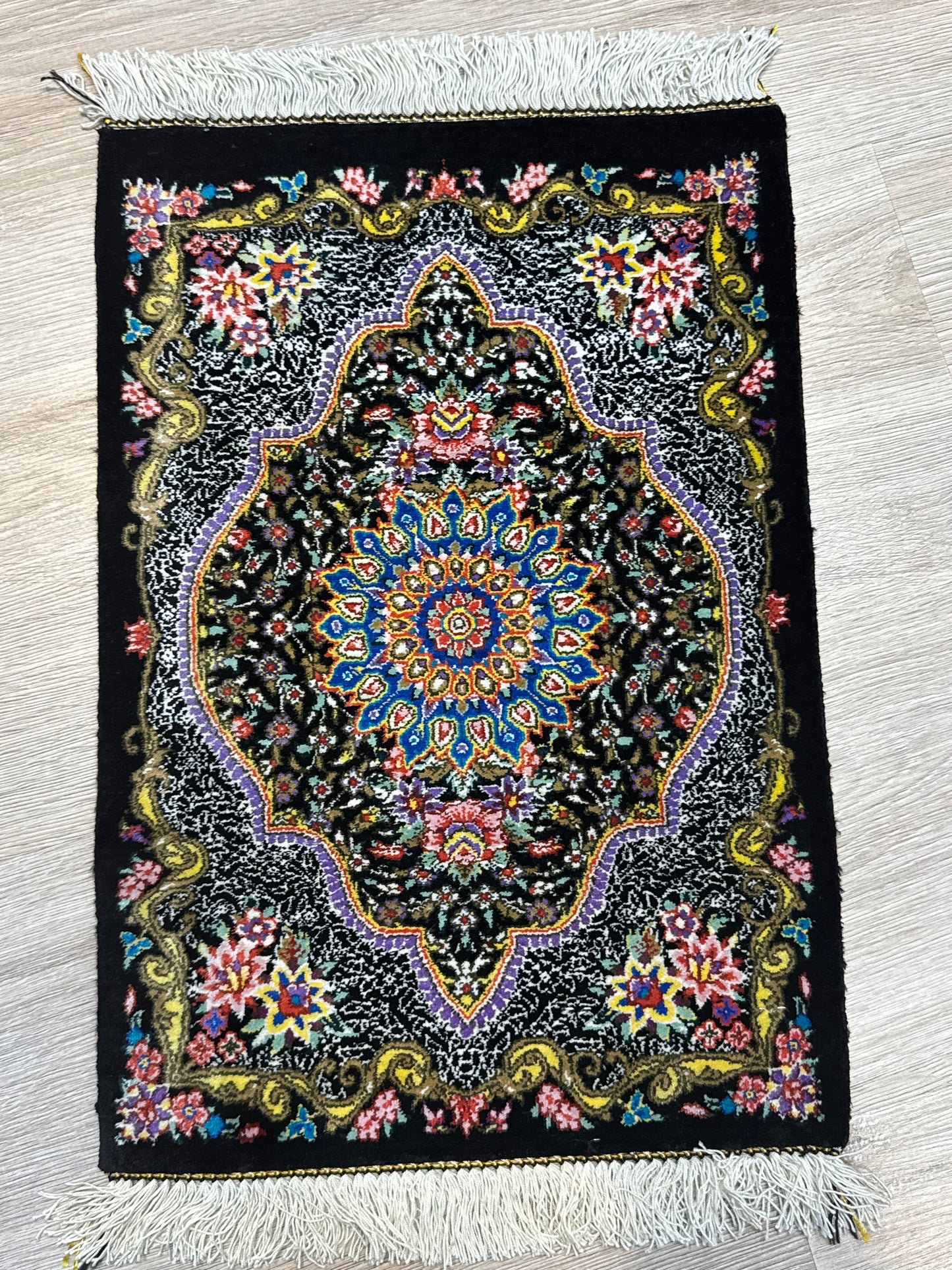 Silk Rug. Garden Bloom.