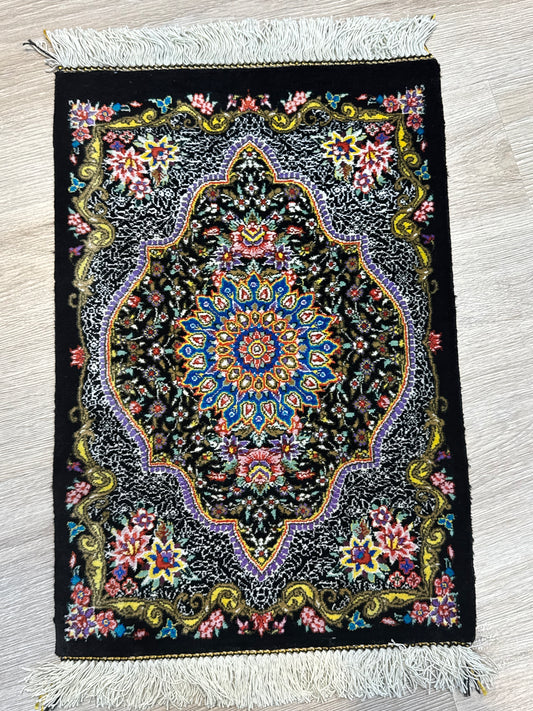 Silk Rug. Garden Bloom.