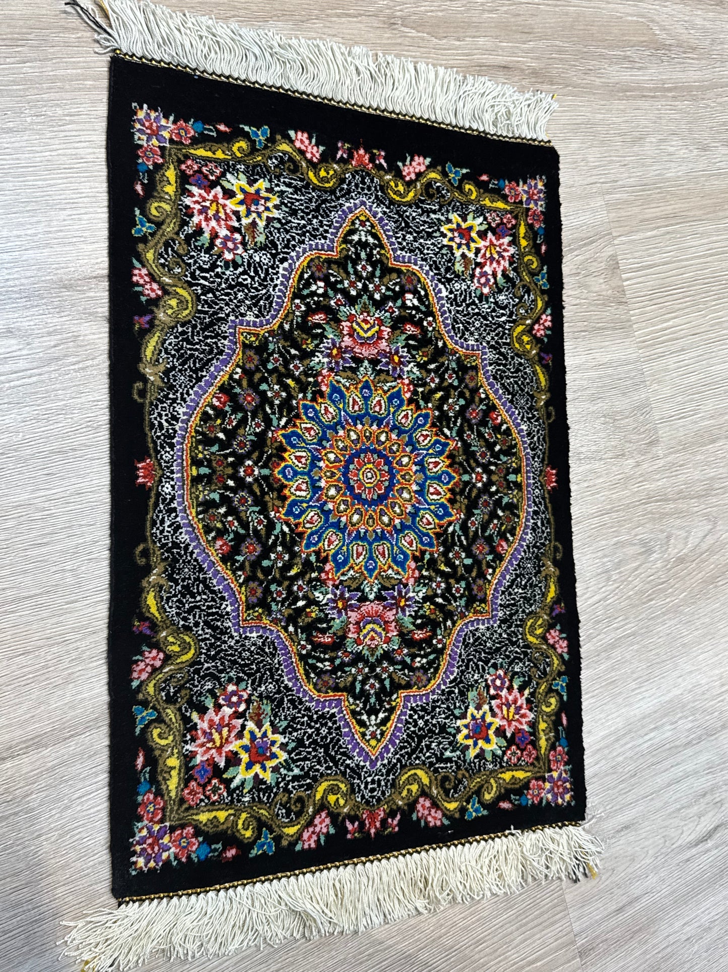 Silk Rug. Garden Bloom.