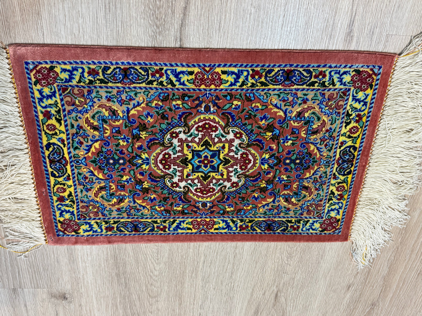 Silk Rug. Garden Bloom.