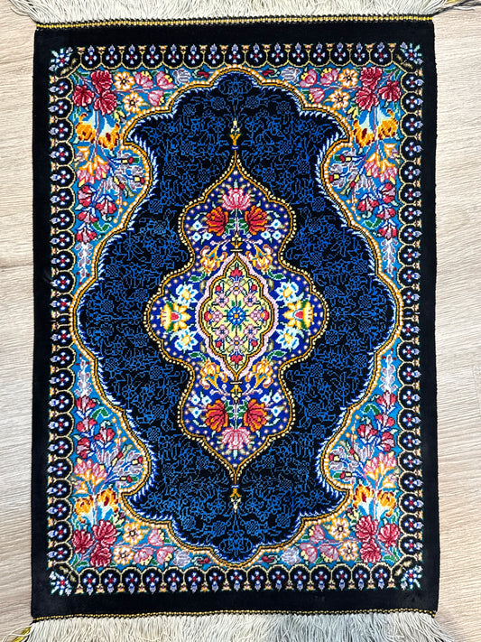 Silk Rug. Garden Bloom.