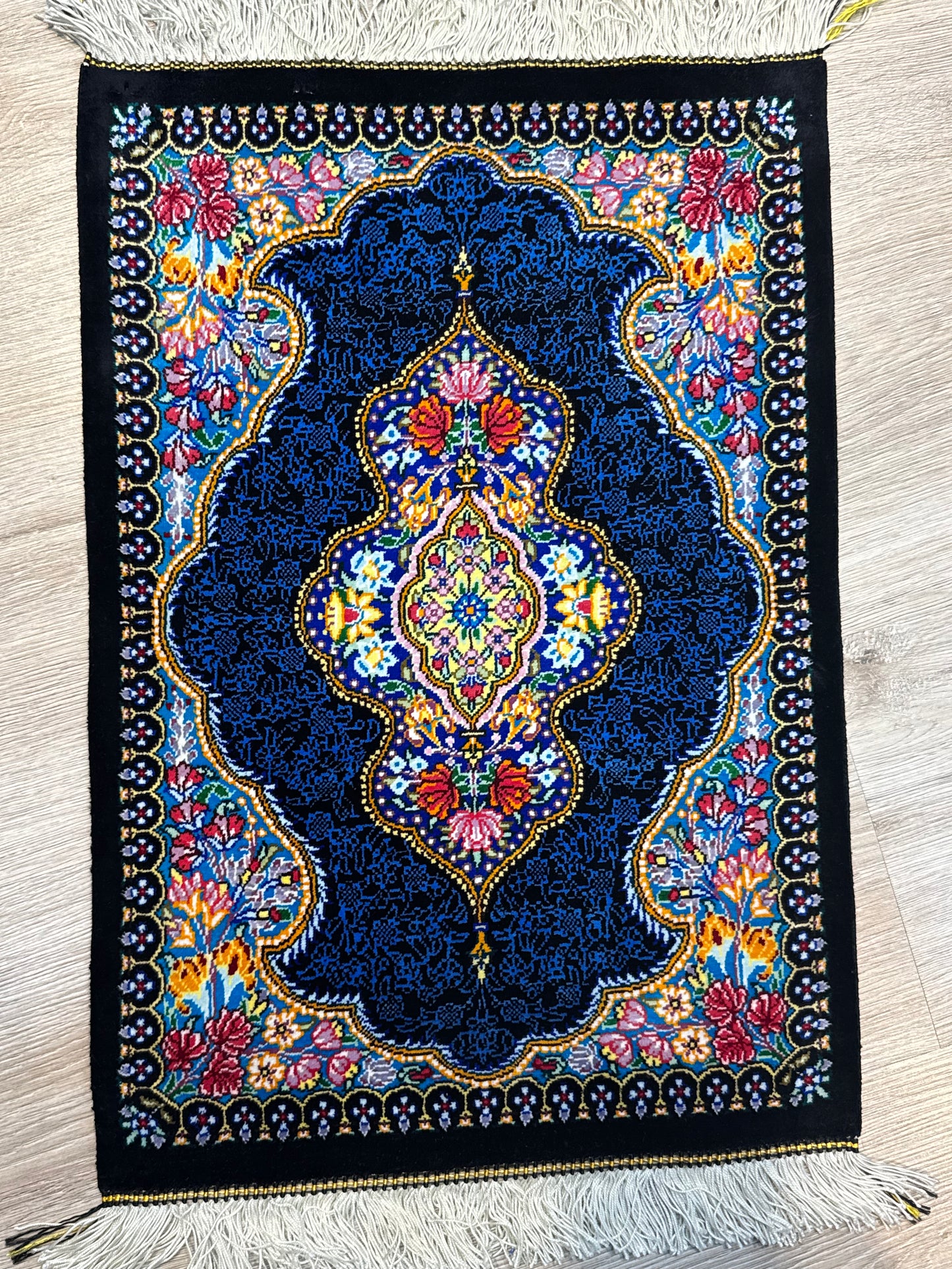 Silk Rug. Garden Bloom.