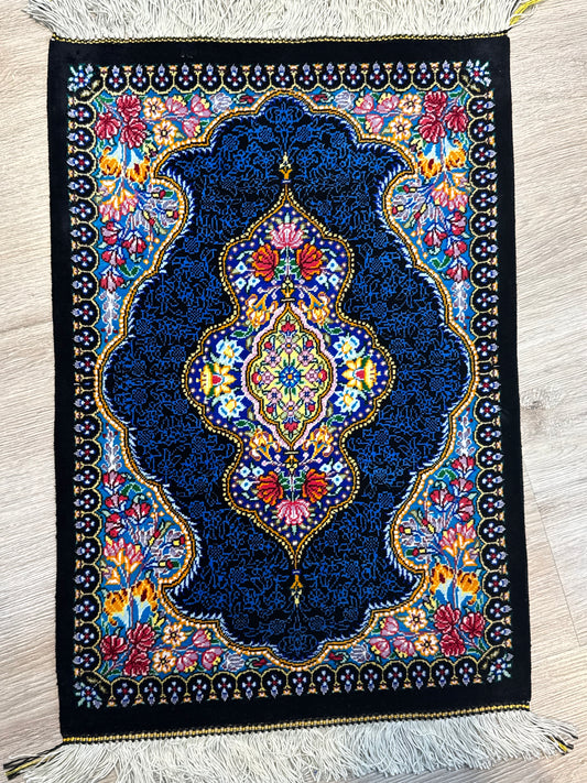 Silk Rug. Garden Bloom.