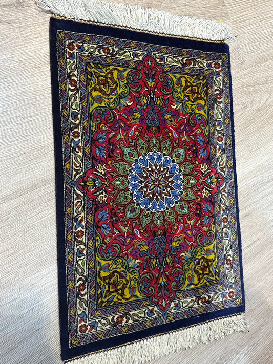 Silk Rug. Garden Bloom.