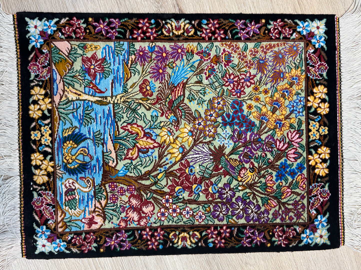 Silk Rug. Heaven on Earth.