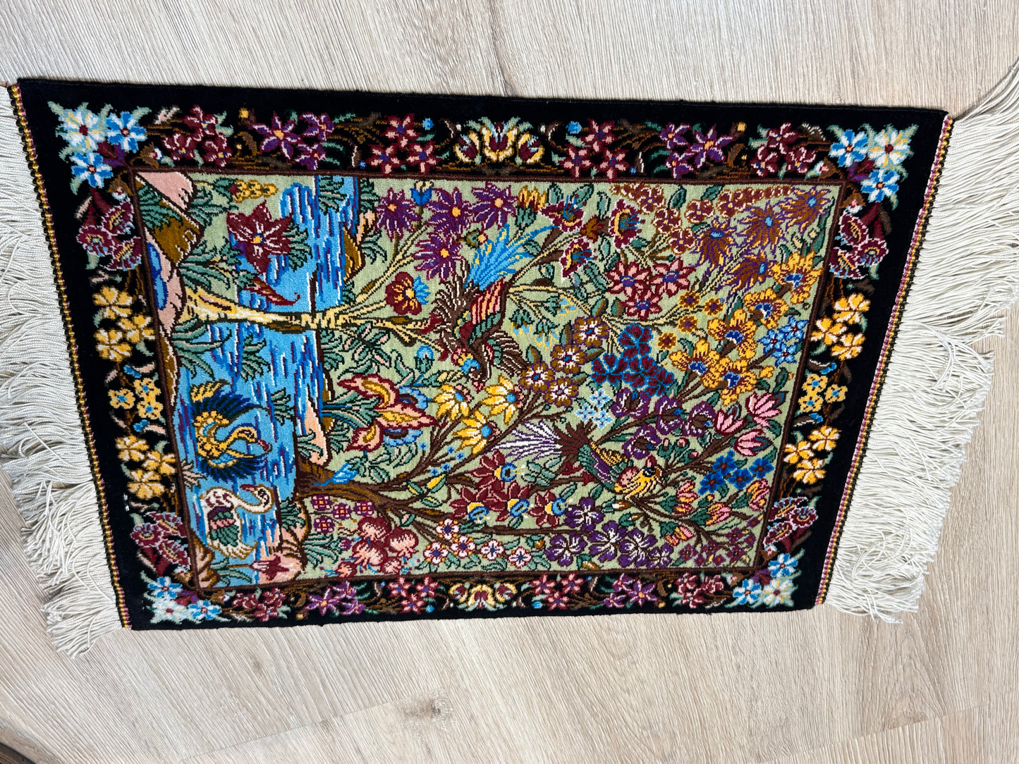 Silk Rug. Heaven on Earth.