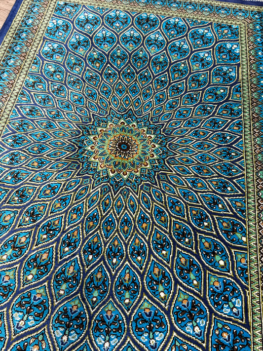 Silk Rug. Celestial Dome.