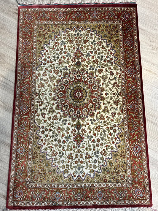 Silk Rug. Imperial Persian.